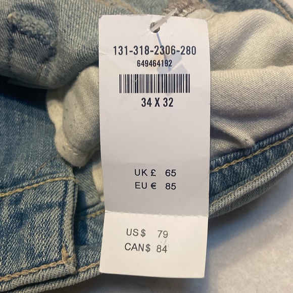 ABERCROMBIE & FITCH Stretch NWT 34 X 32 Langdon Skinny Jeans - Picture 8 of 9